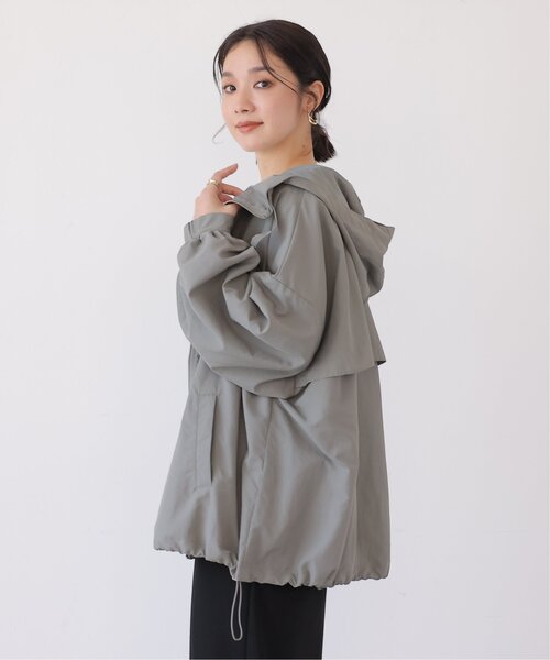 frames RAY CASSIN（フレームスレイカズン）の「ボリュームミドルパーカー（ブルゾン・レディース・ブラック/カーキ/グレイッシュベージュ・FREE）」の3枚目の写真