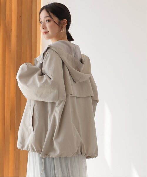 frames RAY CASSIN（フレームスレイカズン）の「ボリュームミドルパーカー（ブルゾン・レディース・ブラック/カーキ/グレイッシュベージュ・FREE）」の2枚目の写真