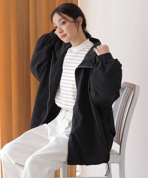 frames RAY CASSIN（フレームスレイカズン）の「ボリュームミドルパーカー（ブルゾン・レディース・ブラック/カーキ/グレイッシュベージュ・FREE）」の5枚目の写真