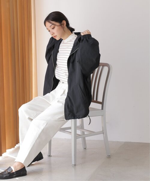 frames RAY CASSIN（フレームスレイカズン）の「ボリュームミドルパーカー（ブルゾン・レディース・ブラック/カーキ/グレイッシュベージュ・FREE）」の7枚目の写真