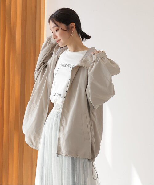 frames RAY CASSIN（フレームスレイカズン）の「ボリュームミドルパーカー（ブルゾン・レディース・ブラック/カーキ/グレイッシュベージュ・FREE）」の19枚目の写真