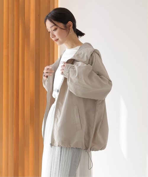 frames RAY CASSIN（フレームスレイカズン）の「ボリュームミドルパーカー（ブルゾン・レディース・ブラック/カーキ/グレイッシュベージュ・FREE）」の20枚目の写真