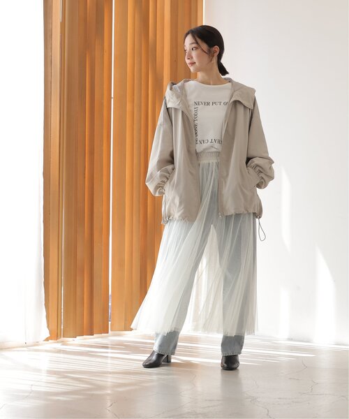 frames RAY CASSIN（フレームスレイカズン）の「ボリュームミドルパーカー（ブルゾン・レディース・ブラック/カーキ/グレイッシュベージュ・FREE）」の22枚目の写真