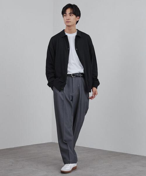 coen（コーエン）の「ポロカラールーズニットカーディガン（カーディガン/ボレロ・メンズ・ブラック/ベージュ・S/M/L/XL）」の7枚目の写真