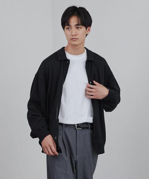 coen（コーエン）の「ポロカラールーズニットカーディガン（カーディガン/ボレロ・メンズ・ブラック/ベージュ・S/M/L/XL）」の11枚目の写真