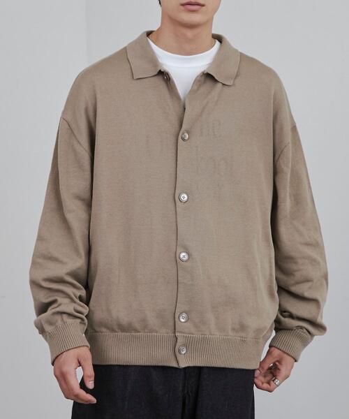 coen（コーエン）の「ポロカラールーズニットカーディガン（カーディガン/ボレロ・メンズ・ブラック/ベージュ・S/M/L/XL）」の13枚目の写真