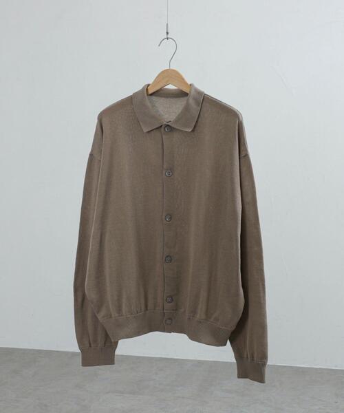 coen（コーエン）の「ポロカラールーズニットカーディガン（カーディガン/ボレロ・メンズ・ブラック/ベージュ・S/M/L/XL）」の17枚目の写真