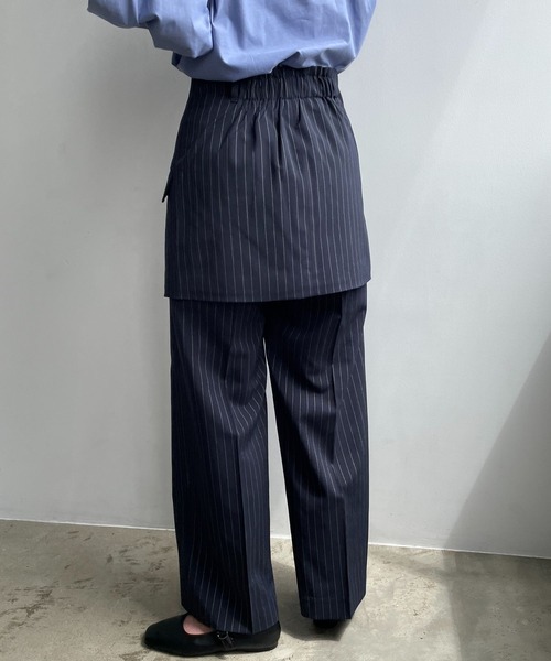 LOWRYS FARM（ローリーズファーム）の「３ＷＡＹセットワイドパンツ　965142（スラックス・レディース・ネイビー/グレー・FREE）」の11枚目の写真