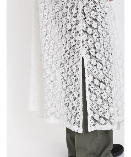 Samansa Mos2（サマンサ モスモス）の「前後2WAYレースジレワンピース（ワンピース・レディース・キナリ/ブラック/オフホワイト・F）」の7枚目の写真