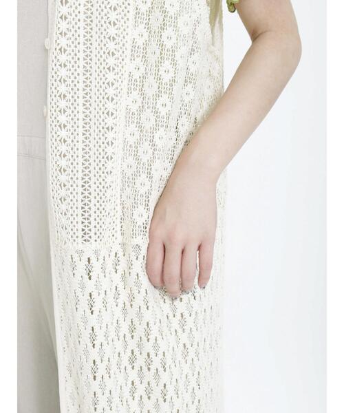 Samansa Mos2（サマンサ モスモス）の「前後2WAYレースジレワンピース（ワンピース・レディース・キナリ/ブラック/オフホワイト・F）」の11枚目の写真