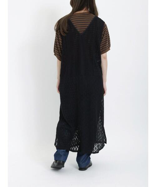 Samansa Mos2（サマンサ モスモス）の「前後2WAYレースジレワンピース（ワンピース・レディース・キナリ/ブラック/オフホワイト・F）」の16枚目の写真