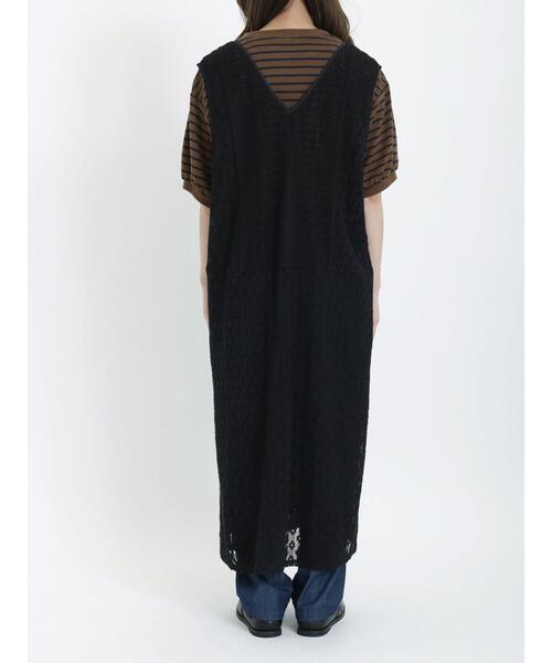 Samansa Mos2（サマンサ モスモス）の「前後2WAYレースジレワンピース（ワンピース・レディース・キナリ/ブラック/オフホワイト・F）」の19枚目の写真