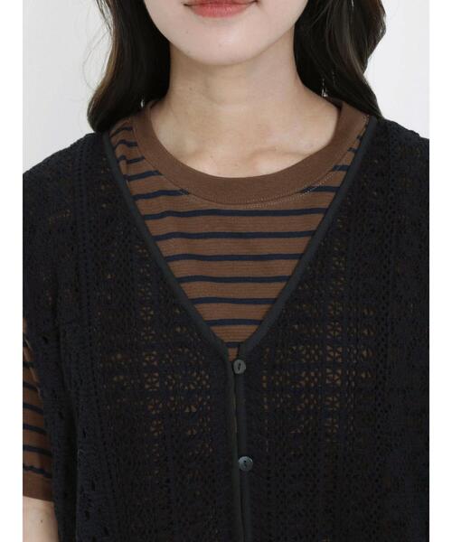 Samansa Mos2（サマンサ モスモス）の「前後2WAYレースジレワンピース（ワンピース・レディース・キナリ/ブラック/オフホワイト・F）」の20枚目の写真