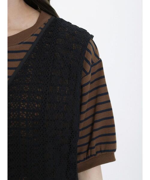 Samansa Mos2（サマンサ モスモス）の「前後2WAYレースジレワンピース（ワンピース・レディース・キナリ/ブラック/オフホワイト・F）」の21枚目の写真