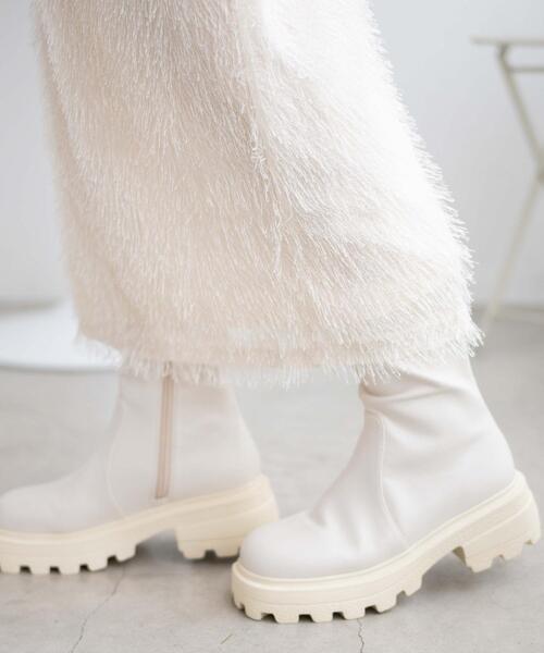 WEGO（ウィゴー）の「WEGO/フリンジロングスカート（スカート・レディース・ブラック/アイボリー・FREE）」の17枚目の写真