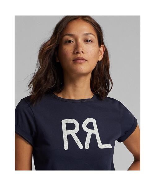 ロゴ コットン ジャージー Tシャツ（Tシャツ/カットソー）｜RRL