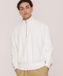 NANO universe | 「NJ/CLUB」HOMESTOCK微起毛裏毛ハーフジップスウェット(スウェット)