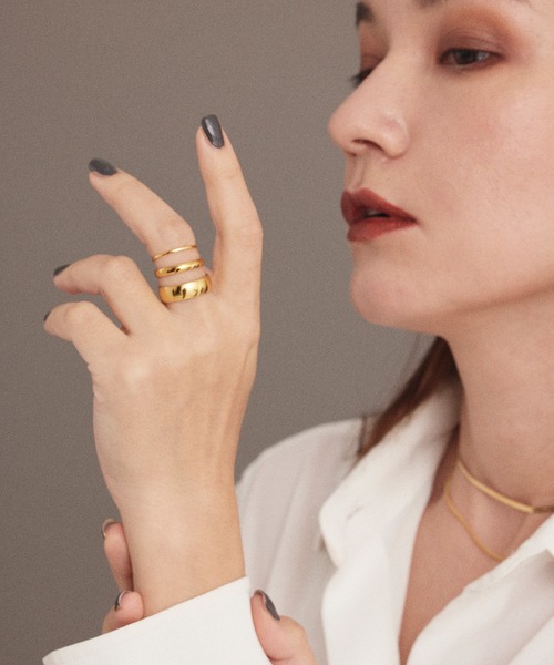 CENE（セネ）の「【CENE】セネ/シンプルリング(3mm)（リング・レディース・ゴールド/シルバー・#13/#9/#11/#14/#12/#15）」の4枚目の写真