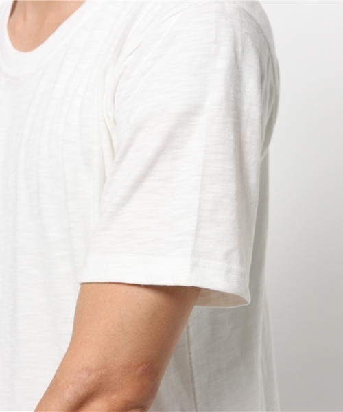 WEGO（ウィゴー）の「WEGO/サイドスリットロングTシャツ（Tシャツ/カットソー・メンズ・杢グレー/ブラック/ホワイト・MEDIUM/LARGE）」の9枚目の写真