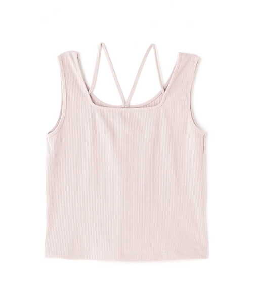 EDIT COLOGNE（エディットコロン）の「《EDIT COLOGNE》前後2Wayテレコタンクトップ（タンクトップ・レディース・ブラック/グレー/オフホワイト・FREE）」の6枚目の写真