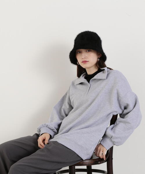 N.（N. Natural Beauty Basic）（エヌエヌナチュラルビューティーベーシック）の「◆シャギーベルハット（ハット・レディース・ホワイト/ブラック・ﾌﾘ-）」の14枚目の写真