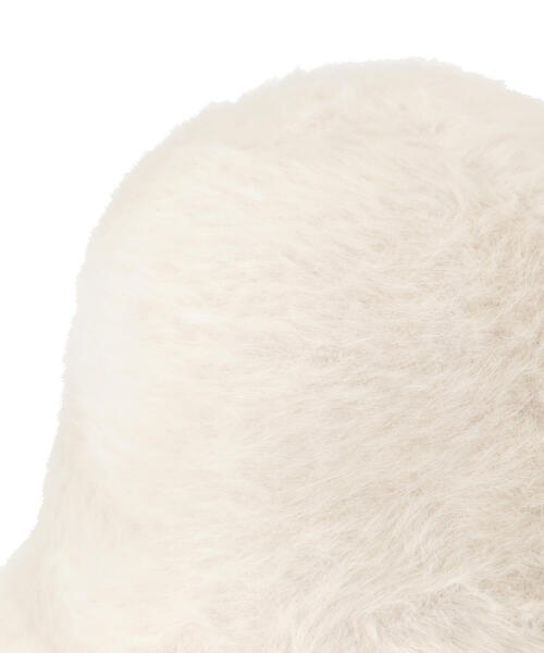 N.（N. Natural Beauty Basic）（エヌエヌナチュラルビューティーベーシック）の「◆シャギーベルハット（ハット・レディース・ホワイト/ブラック・ﾌﾘ-）」の20枚目の写真