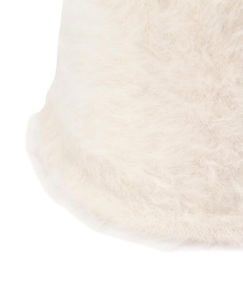 N.（N. Natural Beauty Basic）（エヌエヌナチュラルビューティーベーシック）の「◆シャギーベルハット（ハット・レディース・ホワイト/ブラック・ﾌﾘ-）」の19枚目の写真