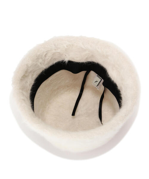 N.（N. Natural Beauty Basic）（エヌエヌナチュラルビューティーベーシック）の「◆シャギーベルハット（ハット・レディース・ホワイト/ブラック・ﾌﾘ-）」の18枚目の写真