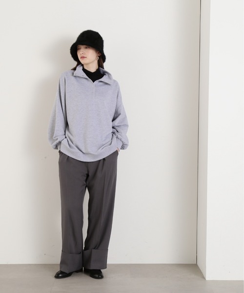 N.（N. Natural Beauty Basic）（エヌエヌナチュラルビューティーベーシック）の「◆シャギーベルハット（ハット・レディース・ホワイト/ブラック・ﾌﾘ-）」の10枚目の写真