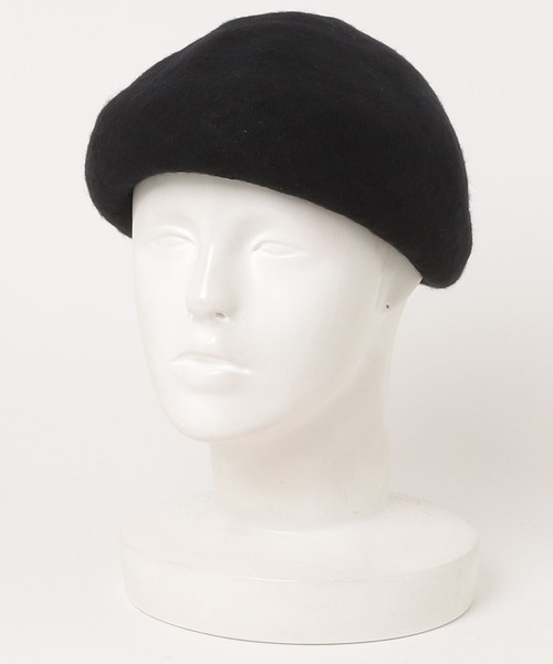 FUNALIVE（ファンアライブ）の「PAGE ONE 編み立て柄入りベレー（ハンチング/ベレー帽・レディース・カーキ/モカ/アイボリー/ブラック/グレー/カーキ系/ブルー系/杢グレー・FREE）」の3枚目の写真