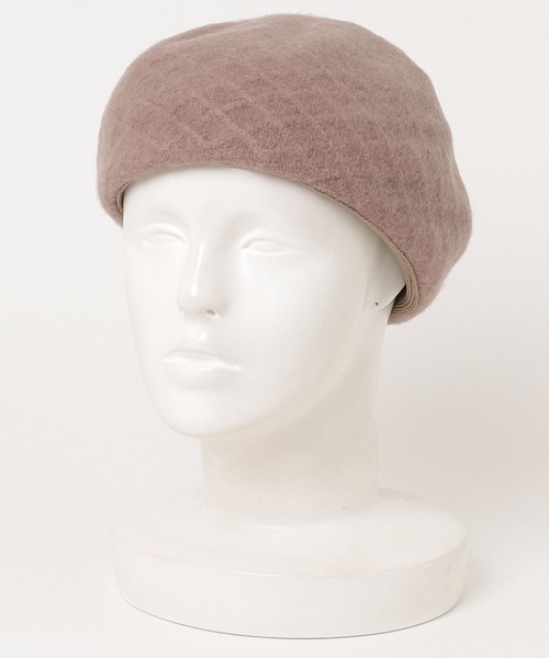 FUNALIVE（ファンアライブ）の「PAGE ONE 編み立て柄入りベレー（ハンチング/ベレー帽・レディース・カーキ/モカ/アイボリー/ブラック/グレー/カーキ系/ブルー系/杢グレー・FREE）」の6枚目の写真