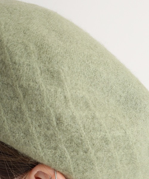 FUNALIVE（ファンアライブ）の「PAGE ONE 編み立て柄入りベレー（ハンチング/ベレー帽・レディース・カーキ/モカ/アイボリー/ブラック/グレー/カーキ系/ブルー系/杢グレー・FREE）」の10枚目の写真