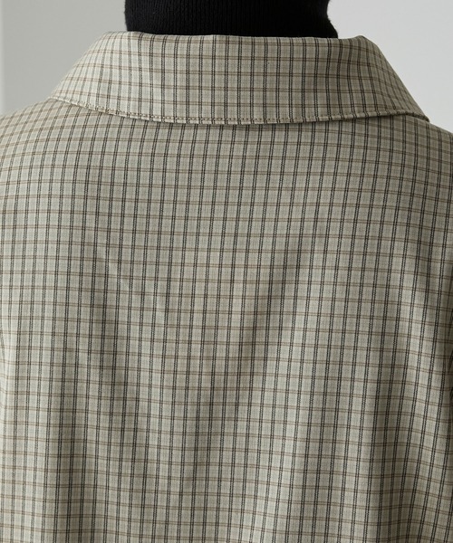 J.様 リクエスト 2点 XLサイズ セール】【forksy.】2wayオーバーサイズチェックシャツ（シャツ