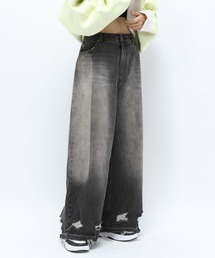 Anui | 【UNISEX】リメイクダメージデニム(デニムパンツ)