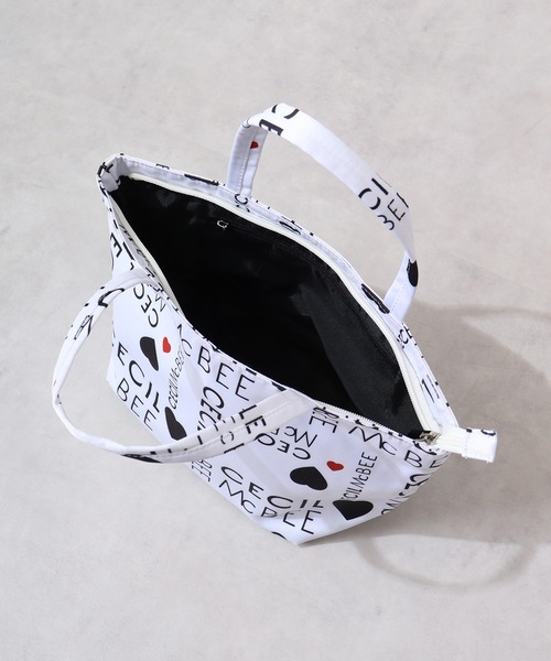 CECIL McBEE（セシルマクビー）の「ロゴパターントートバッグ　M（トートバッグ・レディース・ブラック/ホワイト・F）」の10枚目の写真