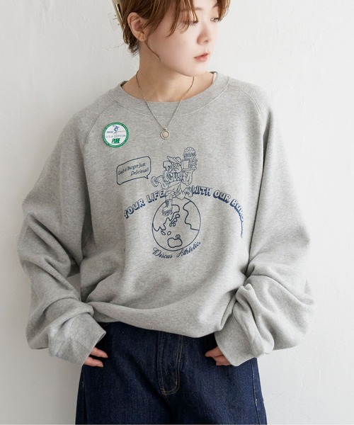 DISCUS ATHLETIC（ディスカス　アスレチック）の「DISCUS ATHLETIC ダイナースウェット（スウェット・レディース・ネイビー/グレー系その他・L/LL）」の2枚目の写真