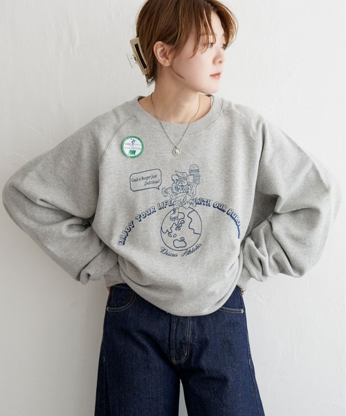 DISCUS ATHLETIC（ディスカス　アスレチック）の「DISCUS ATHLETIC ダイナースウェット（スウェット・レディース・ネイビー/グレー系その他・L/LL）」の19枚目の写真