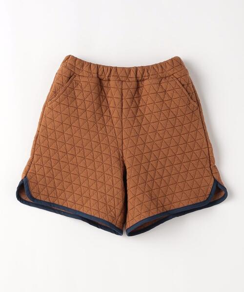 green label relaxing（グリーンレーベルリラクシング）の「TJ キルトジャカード パイピング ショートパンツ110cm-130cm（その他パンツ・キッズ・モカ/ブラック・120cm/130cm/110cm）」の2枚目の写真