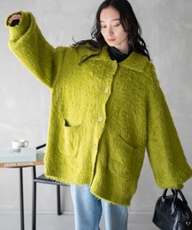 WEGO | WEGO/【23年秋冬新作】ファータッチニットブルゾン(ブルゾン)