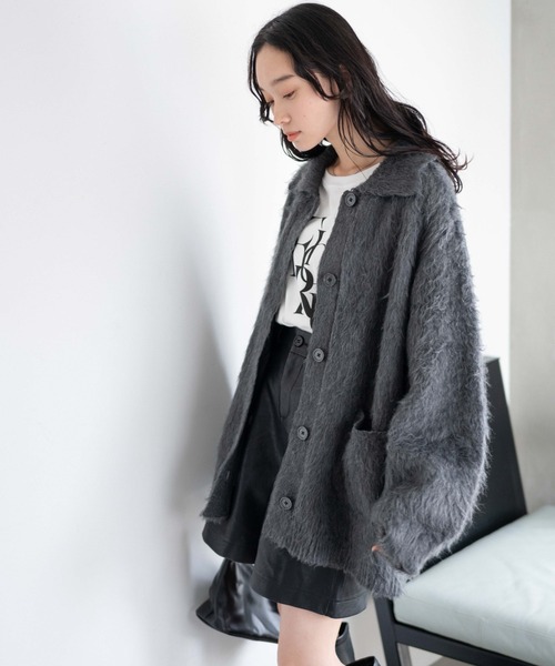 WEGO（ウィゴー）の「WEGO/ファータッチニットブルゾン（ブルゾン