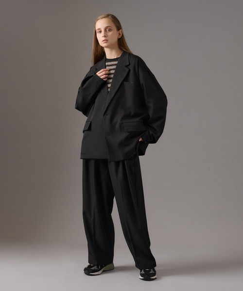 WETTEMPT(ウィテンプト)の「2 TUCK EASY SLACKS(P/PU) /ツータックイージースラックス(P/PU)(スラックス・メンズ・グレー/ブラック/ネイビー・SMALL/MEDIUM/LARGE)」の11枚目の写真