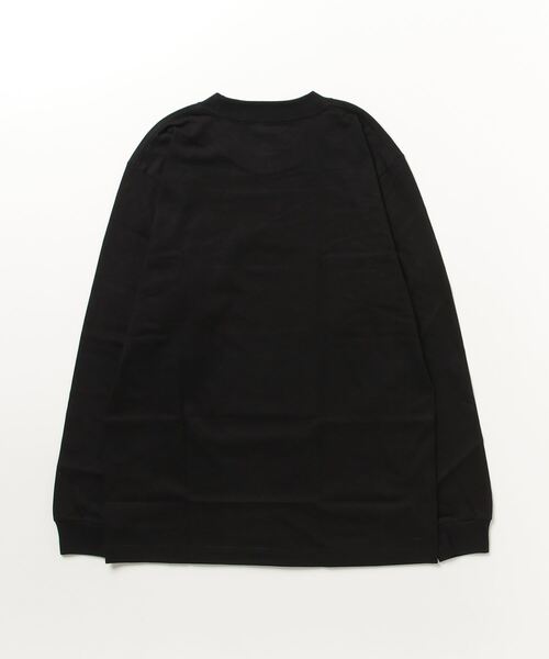 HANES（ヘインズ）の「【Hanes/ヘインズ】メンズ ビーフィー ロングスリーブTシャツ（Tシャツ/カットソー・メンズ・ブラック/ホワイト/ネイビー/ヘザーグレー・MEDIUM/LARGE/SMALL/X-LARGE/X-SMALL）」の5枚目の写真