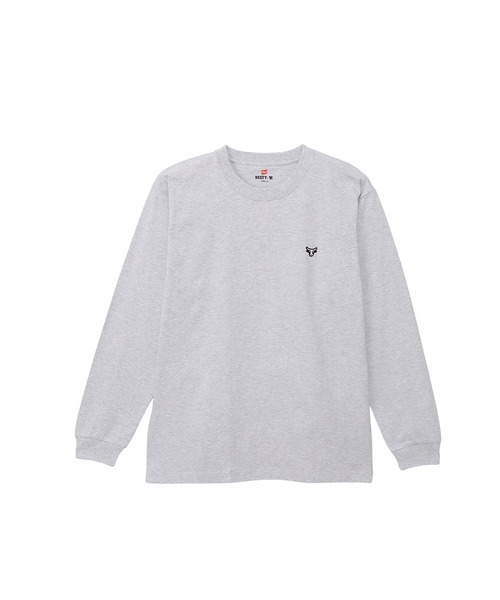 HANES（ヘインズ）の「【Hanes/ヘインズ】メンズ ビーフィー ロングスリーブTシャツ（Tシャツ/カットソー・メンズ・ブラック/ホワイト/ネイビー/ヘザーグレー・MEDIUM/LARGE/SMALL/X-LARGE/X-SMALL）」の3枚目の写真