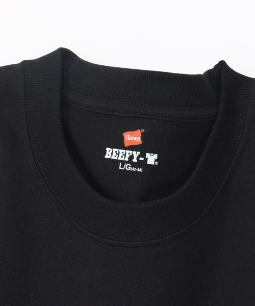 HANES（ヘインズ）の「【Hanes/ヘインズ】メンズ ビーフィー ロングスリーブTシャツ（Tシャツ/カットソー・メンズ・ブラック/ホワイト/ネイビー/ヘザーグレー・MEDIUM/LARGE/SMALL/X-LARGE/X-SMALL）」の20枚目の写真
