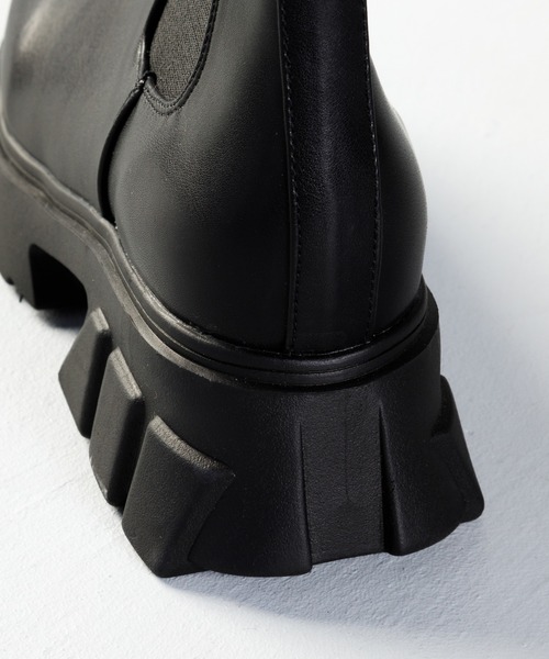 attagirl（アタガール）の「サイドゴアバルキーヒールブーツ（ブーツ・レディース・カーキ/ブラック/ホワイト・M/S/L/LL）」の8枚目の写真