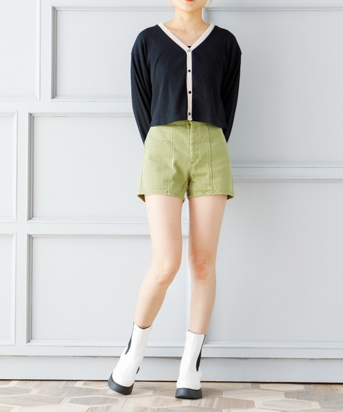 attagirl（アタガール）の「サイドゴアバルキーヒールブーツ（ブーツ・レディース・カーキ/ブラック/ホワイト・M/S/L/LL）」の14枚目の写真