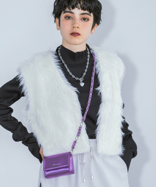 PAGEBOY(ページボーイ)の「2WAYウォレットショルダー(ショルダーバッグ・レディース・シルバー/ピンク/ブラック・FREE)」の1枚目の写真