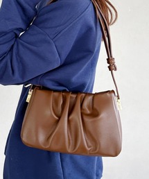MYMOOD. | tack desigh leather shoulder bag/2WAYタックデザインPUショルダーバッグ(ショルダーバッグ)
