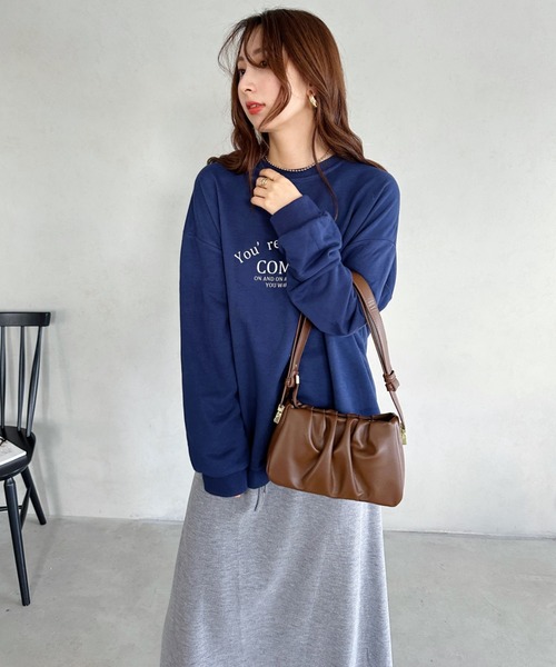 MYMOOD.（マイムード）の「tack desigh leather shoulder bag／2WAYタックデザインPUショルダーバッグ（ショルダーバッグ・レディース・ブラック/アイボリー/ブラウン・FREE）」の17枚目の写真