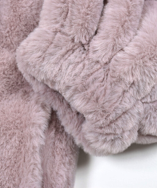 ZIDDY(ジディ)の「【 ニコ☆プチ 掲載 】バックロゴファーブルゾン(130~160cm)(ブルゾン・キッズ・ベージュ/パープル・150cm/130cm/160cm/140cm)」の21枚目の写真